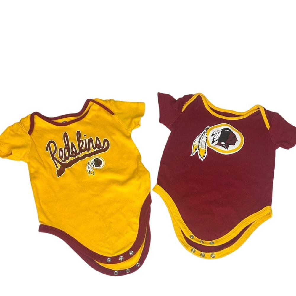 NFL size 24 M Vintage script Redskins logo & Vintage feather logo bodysuit
